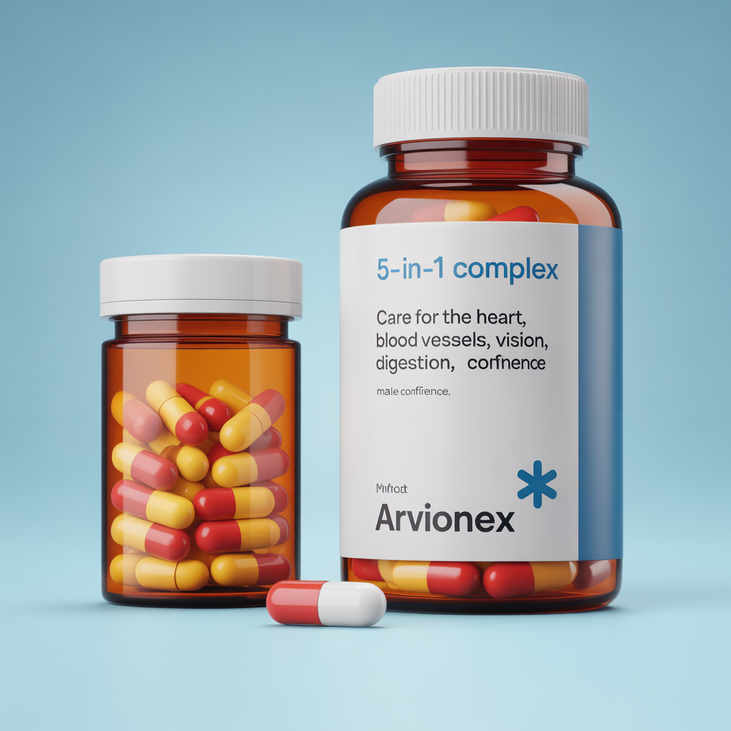 Arvionex 5-in-1 dietary supplement package